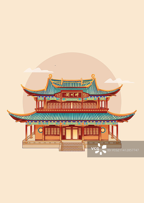 古建筑晴川阁图片素材