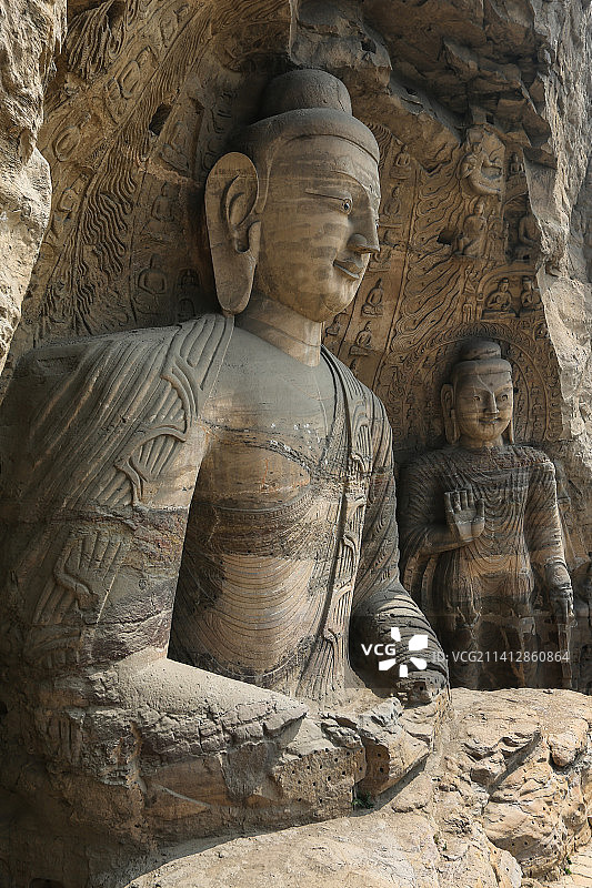 山西省大同市云冈石窟第二十窟（拜佛爷洞）图片素材