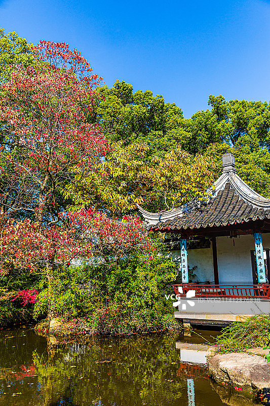 江苏苏州虎丘风景名胜区秋季风光图片素材