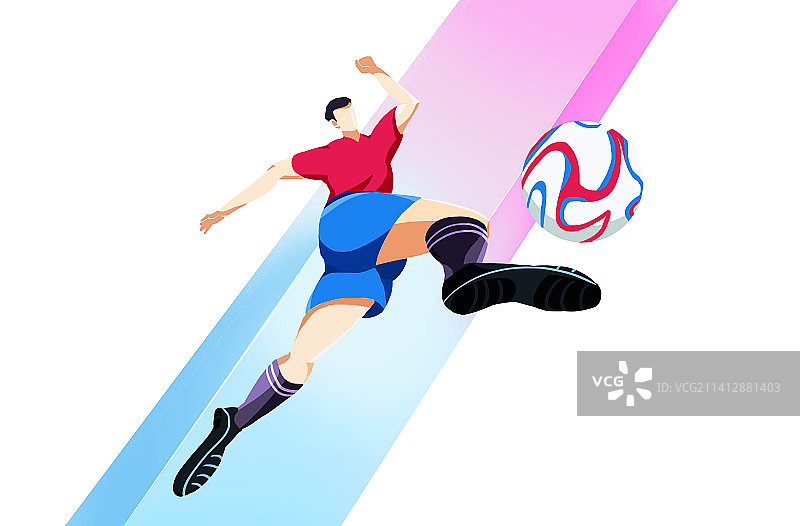踢足球 世界杯 背景板 PPT素材模板 手绘插画图片素材