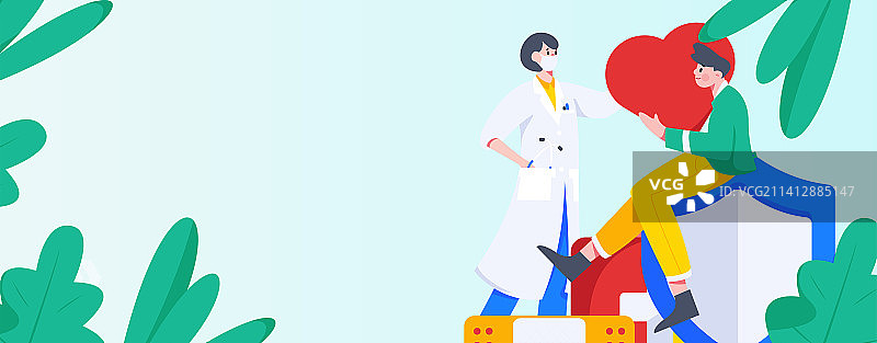医生防疫抗疫扁平矢量概念运营插画图片素材