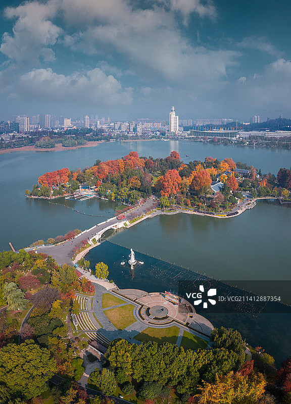秋日的玄武湖图片素材