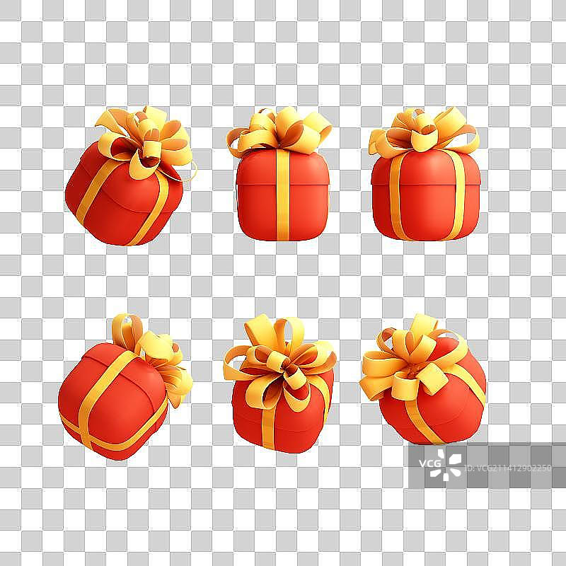 3D渲染的可爱元素图片素材