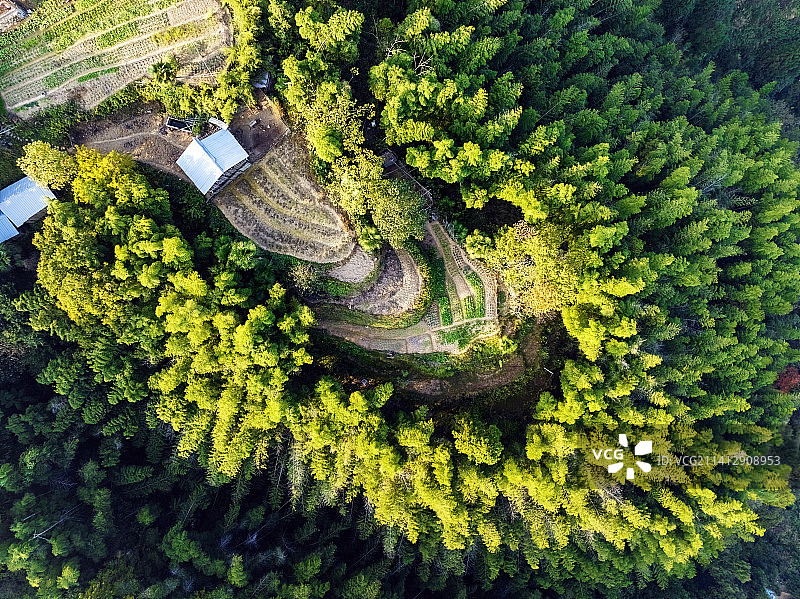 安徽黄山市休宁县传统村落-木梨硔村图片素材