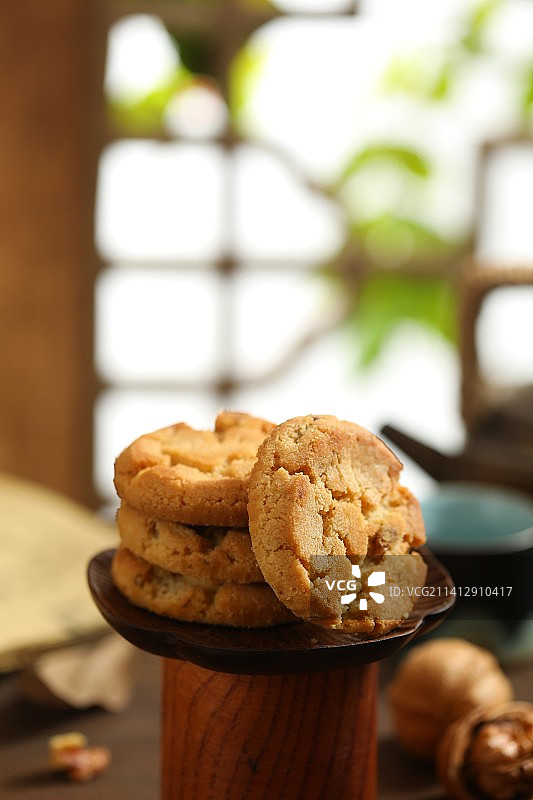 桃酥，传统糕点，核桃酥，稻香村，酥脆，甜点图片素材