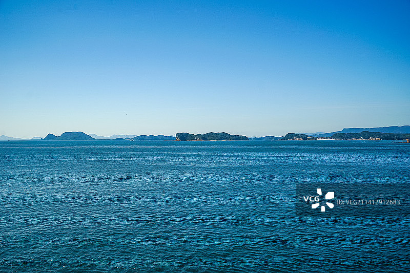 日本长崎县佐世保九十九岛美丽海景风光图片素材