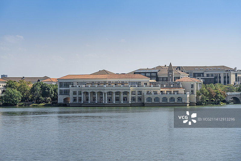 江苏苏州工业园区李公堤的欧式建筑图片素材