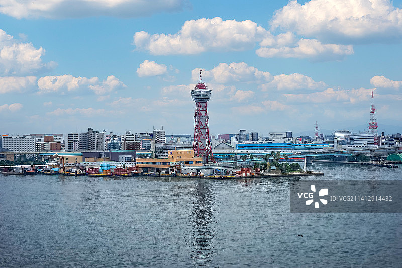 日本福冈博多港的美丽景色图片素材