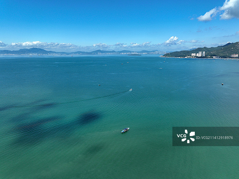 广东省惠州市惠东县巽寮湾旅游区幸福方舟珍珠场度假村航拍图片素材