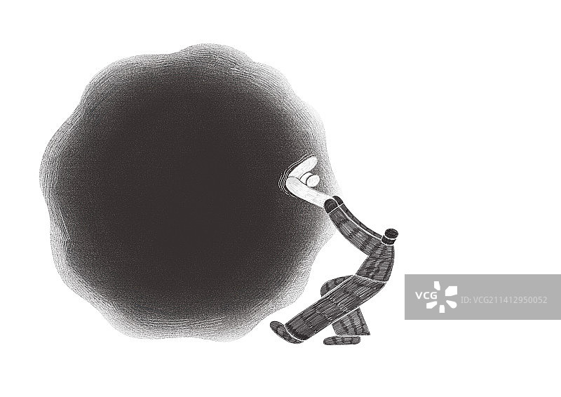 情绪焦虑而且有压力的人如何从心理上帮助图片素材