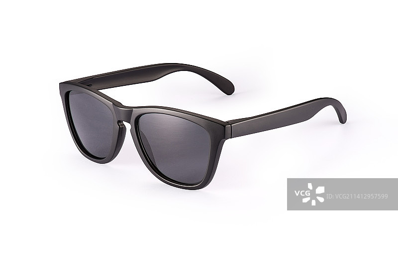 白色背景太阳镜特写镜头图片素材