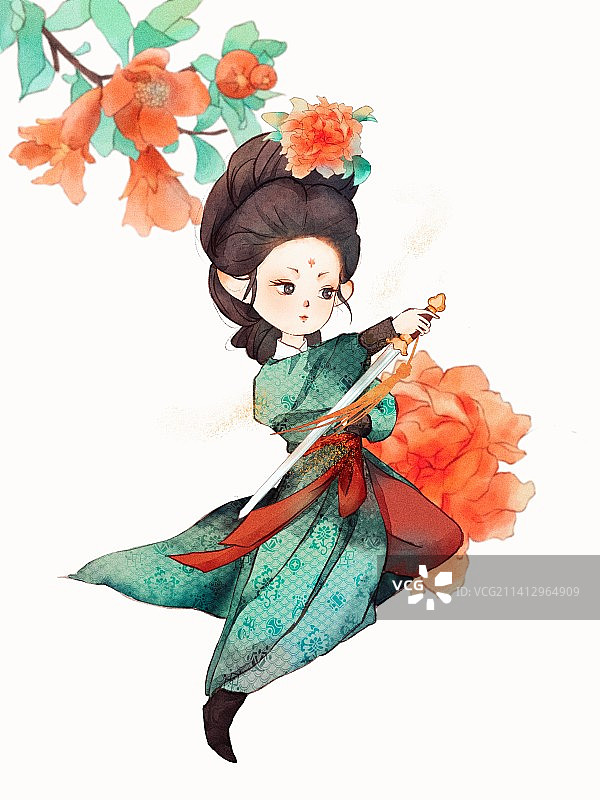 十二花神｜五月图片素材