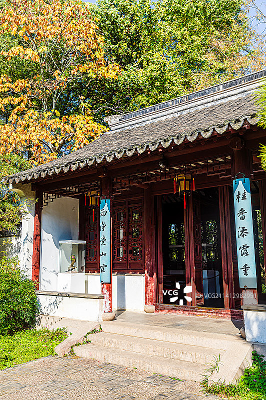 江苏苏州虎丘风景名胜区秋季风光图片素材