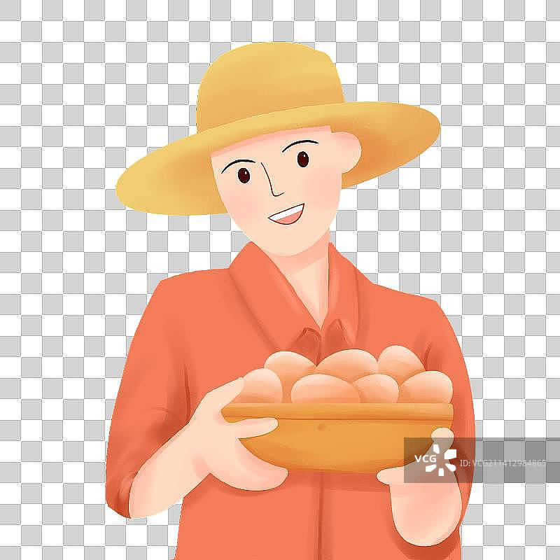 丰收时节的农民图片素材