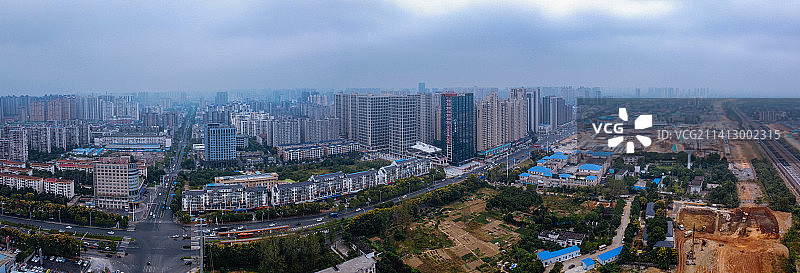 常德 地标 航拍 武陵区 司马路 环湖路 司马楼 欢乐水世界图片素材