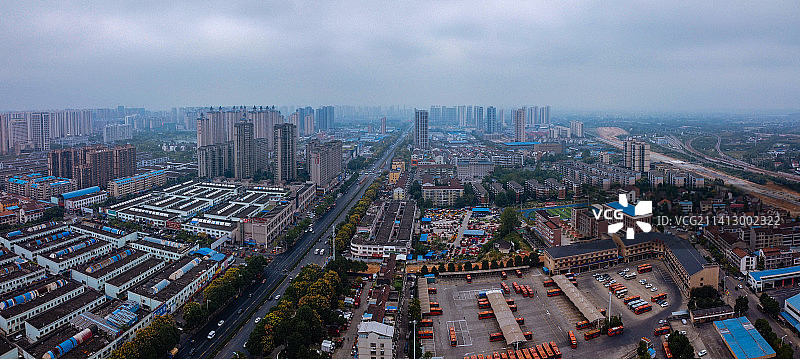 常德 地标 航拍 武陵区 司马路 环湖路 司马楼 欢乐水世界图片素材