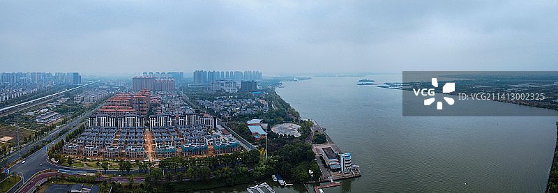 常德 地标 航拍 武陵区 司马路 环湖路 司马楼 欢乐水世界图片素材