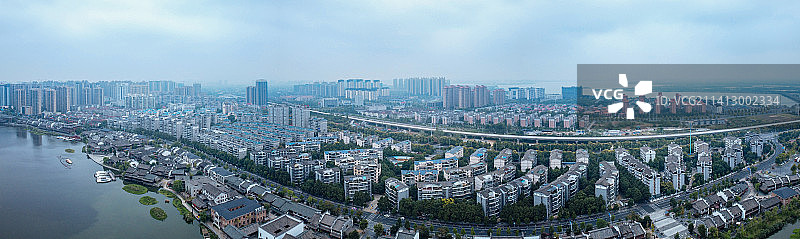 常德 地标 航拍 武陵区 司马路 环湖路 司马楼 欢乐水世界图片素材