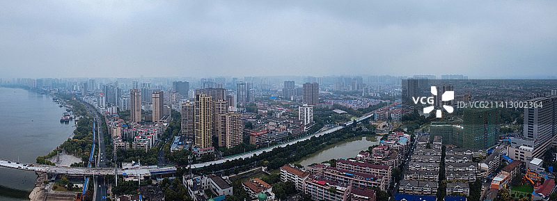 常德 地标 航拍 武陵区 司马路 环湖路 司马楼 欢乐水世界图片素材