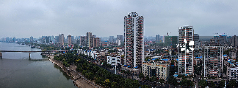 常德 地标 航拍 武陵区 司马路 环湖路 司马楼 欢乐水世界图片素材