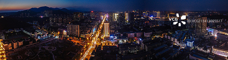 荆门 地标 航拍 东宝区 象山大道 龙泉公园 人民医院图片素材