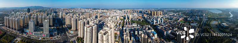 荆门 地标 航拍 东宝区 象山大道 龙泉公园 人民医院图片素材