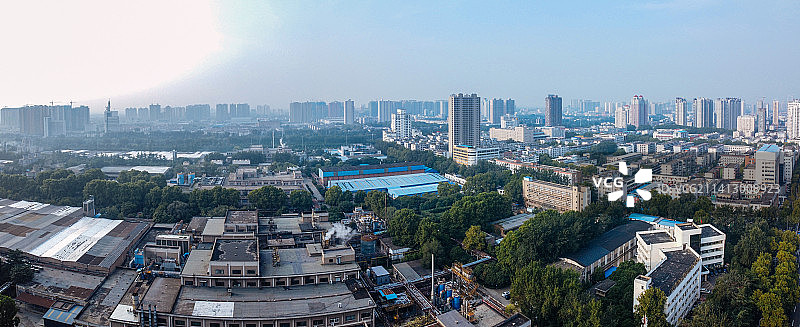 平顶山 地标 航拍 卫东区 建设路 人民商场 万达广场 中心医院图片素材