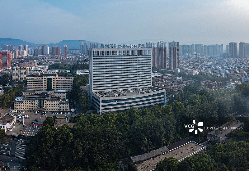 平顶山 地标 航拍 卫东区 建设路 人民商场 万达广场 中心医院图片素材