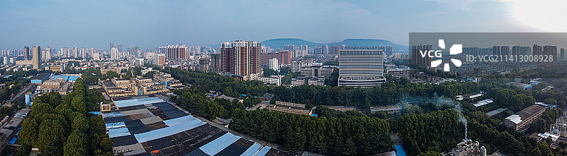 平顶山 地标 航拍 卫东区 建设路 人民商场 万达广场 中心医院图片素材