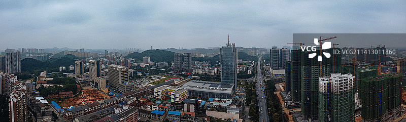 咸宁市 地标 咸安区 咸宁大道 人民广场 十六潭公园 咸宁美术馆图片素材