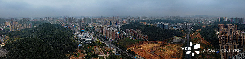 咸宁市 地标 咸安区 咸宁大道 人民广场 十六潭公园 咸宁美术馆图片素材