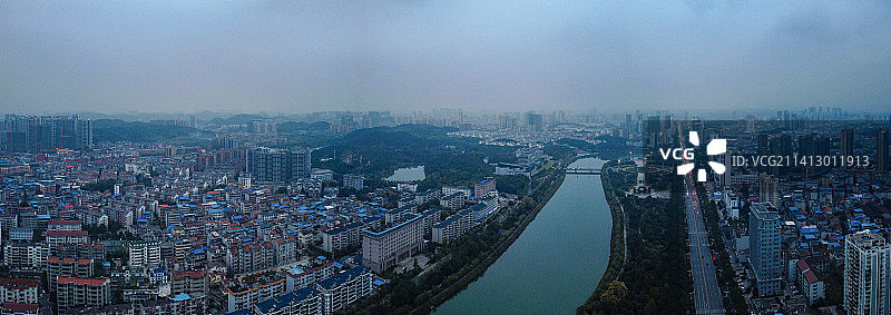 咸宁市 地标 咸安区 咸宁大道 人民广场 十六潭公园 咸宁美术馆图片素材