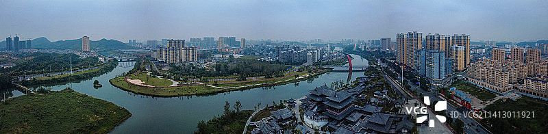 咸宁市 地标 咸安区 咸宁大道 人民广场 十六潭公园 咸宁美术馆图片素材