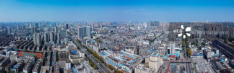 襄阳市 地标 航拍 樊城区 长征路 人民广场 人民公园 大庆路图片素材