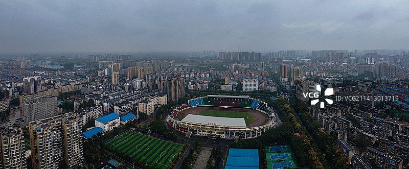 孝感市 孝南区 乾坤大道 孝感市文化中心 复兴大道 崇文广场图片素材