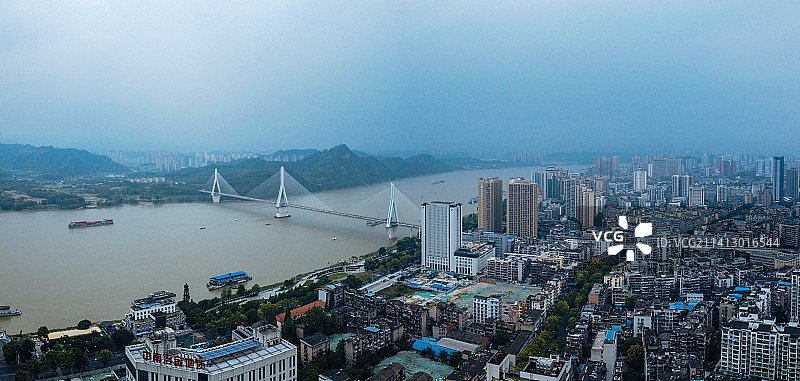 宜昌市 地标 航拍 伍家岗区 夷陵大道 万达广场 中心人民医院 江海路图片素材