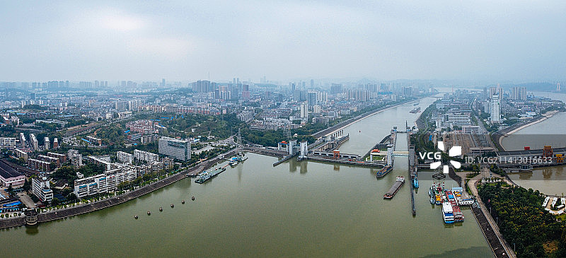 宜昌市 地标 航拍 伍家岗区 夷陵大道 万达广场 中心人民医院 江海路图片素材