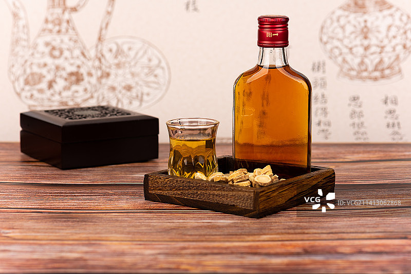 草药黄芪 中药 药酒保健图片素材