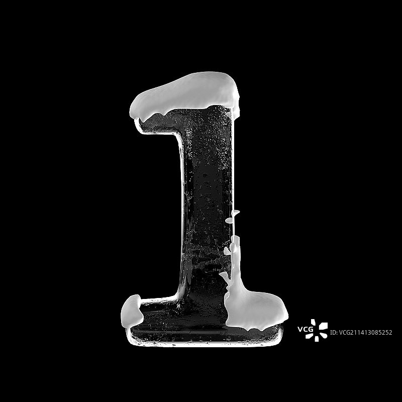 冰块阿拉伯数字图片素材