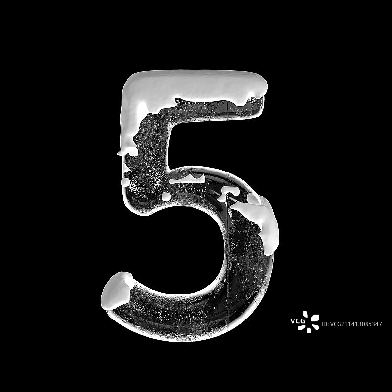 冰块阿拉伯数字图片素材