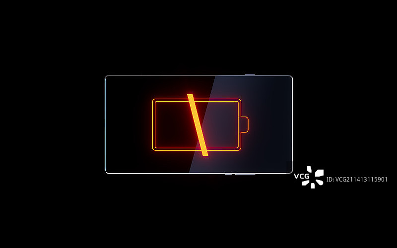 手机电池与电量3D渲染图片素材