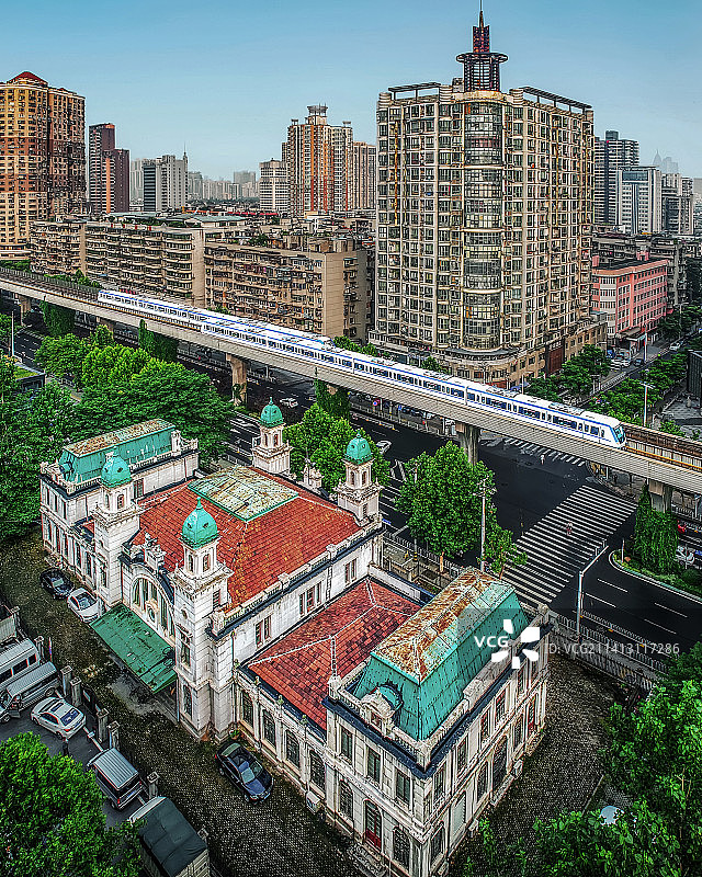 百年老站——汉口大智门火车站图片素材