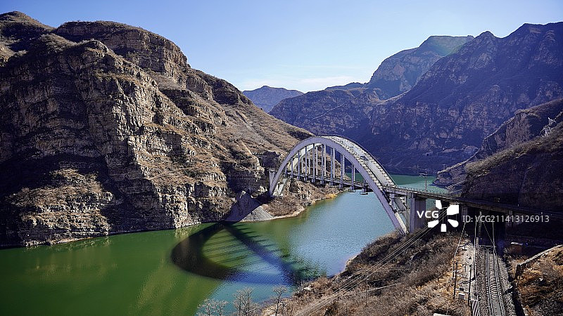 北京珍珠湖亚洲第一桥图片素材