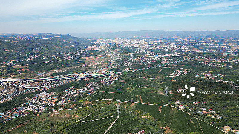 县城风光-西安蓝田图片素材
