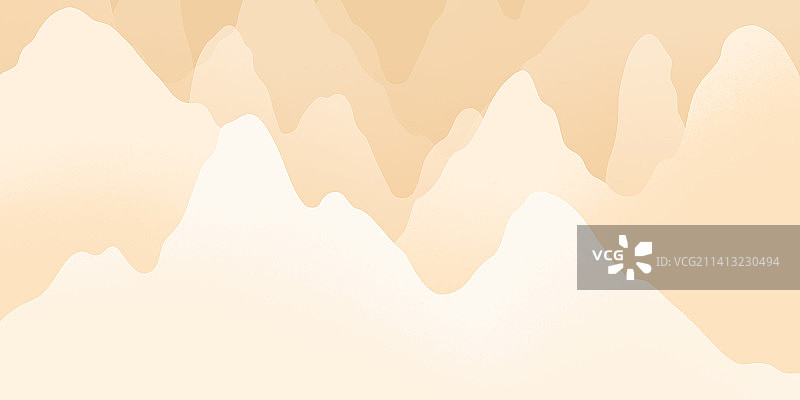 24节气插画壁纸系列-深秋的山林图片素材