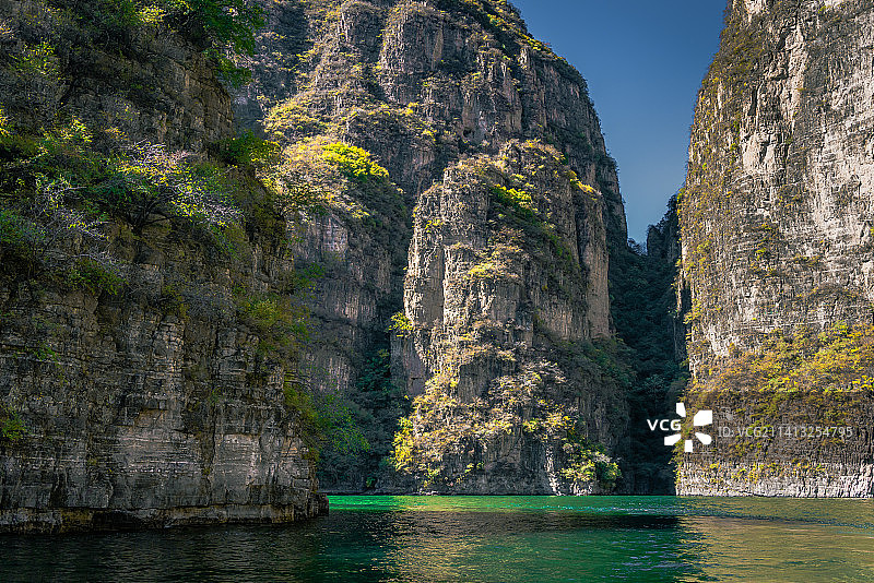 北京延庆的龙庆峡峡湾图片素材