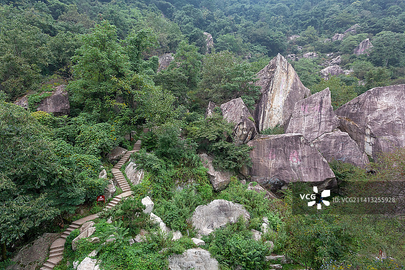陕西翠华山国家地质公园自然风光图片素材