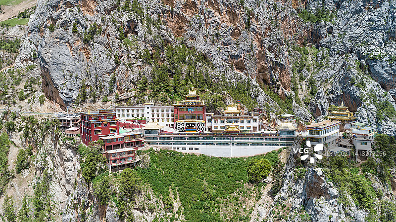 青海玉树市囊谦县尕尔寺图片素材