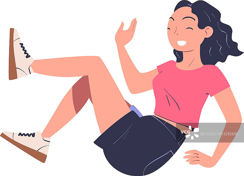 跳跃的快乐女人图片素材
