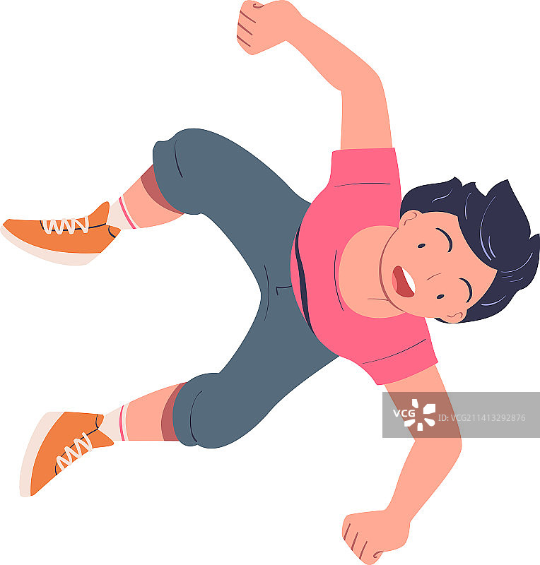 快乐的男人在上面跳跃图片素材